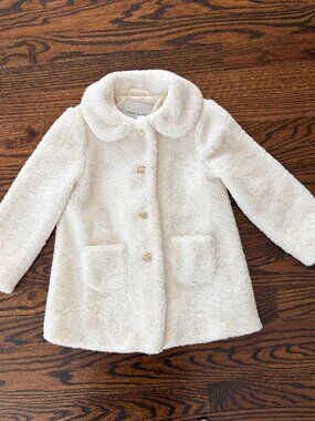 Janie and Jack Girls Sherpa Coat Size 3-4